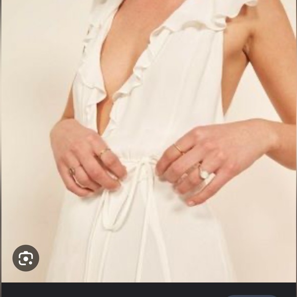 Cream, reformation, peppermint dress, wedding, event - Picture 5 of 5